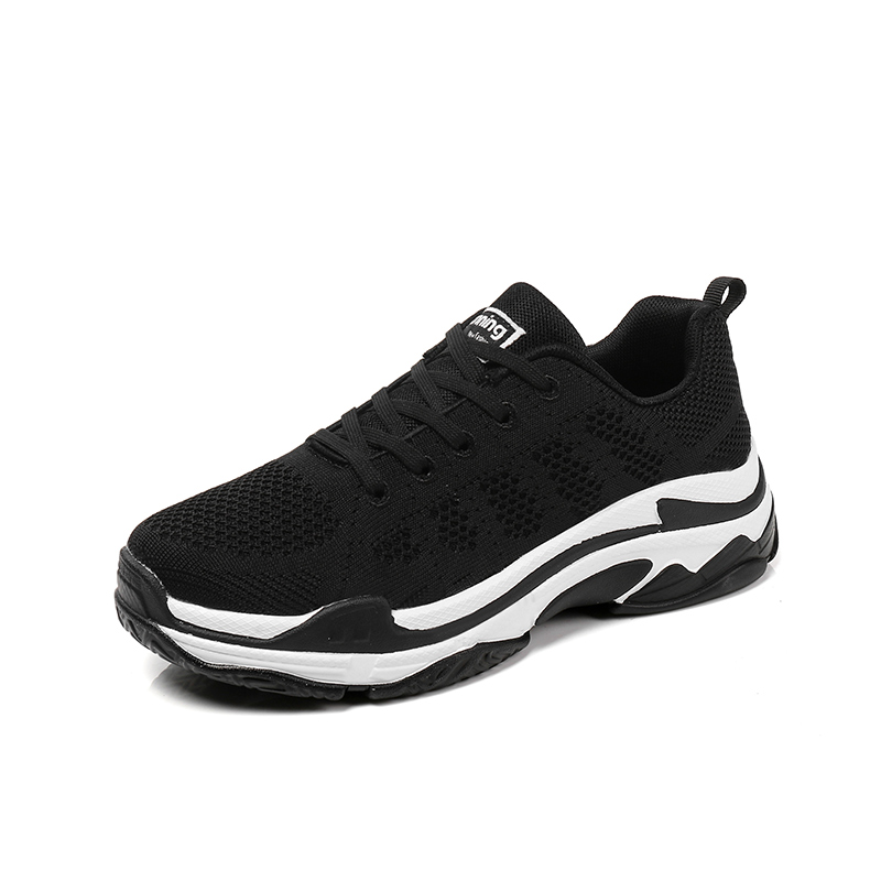 Women Running Shoes Breathable Sneakers for Woman Comfortable Black Gym Sports Shoes Zapatillas Mujer Deportiva Size 35-40: Black White Sports / 5.5