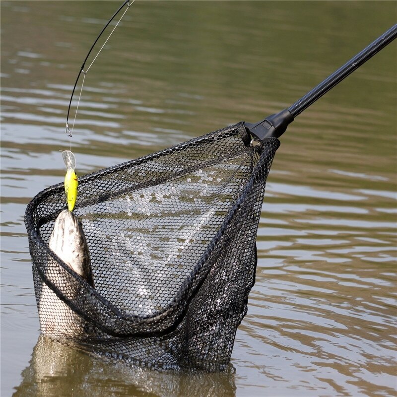 Sougayilang Fishing Net 65/95/112cm Folding Fishing Brail Net Telescopic Fishing Landing Net Scoop with Eva Handle Fishing Tools