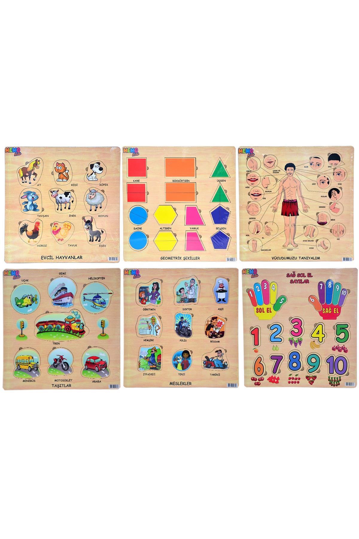 Memo 32 X32 Educational Shapes 6 Asst