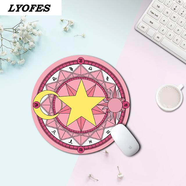 Kawaii podkładka pod mysz śliczne podkładka pod mysz Kawaii podkładka na biurko do gier biurko maty Gamer okrągły kwadrat Deskpad dla Office Home komputer stancjonarny
