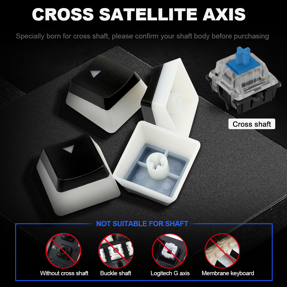 REDRAGON Scarab A130 Pudding keycaps 104 Key Crystal mechanical keyboard key caps For Cherry MX style Including key-puller