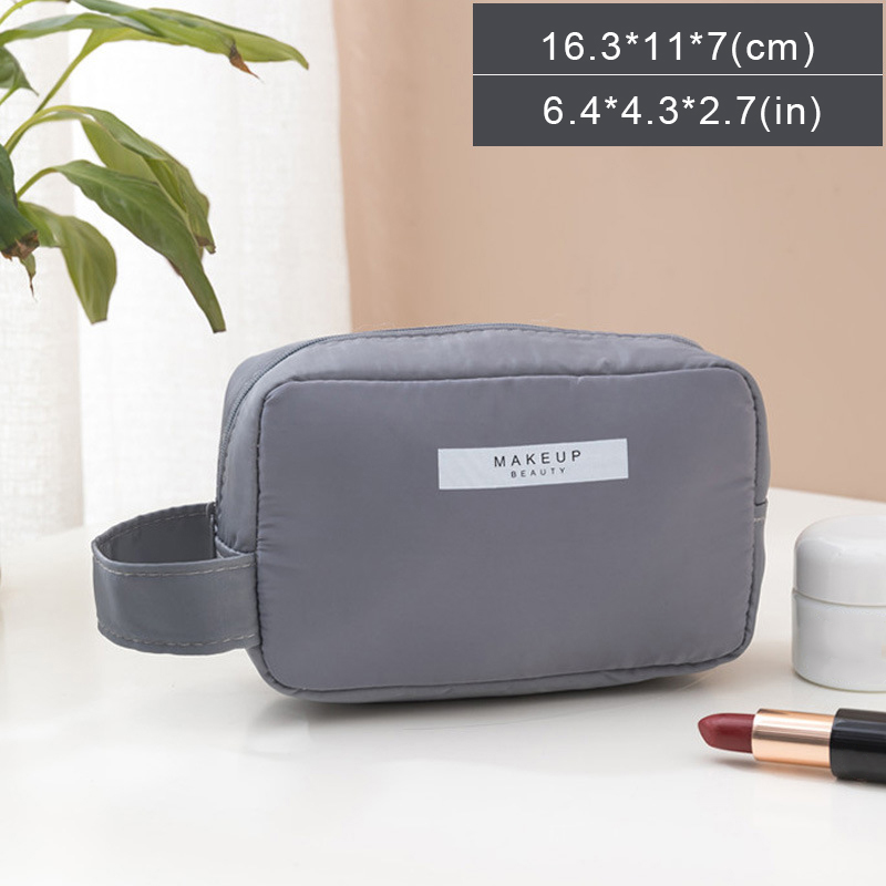 Kosmetikpung til kvinder, rejsetaske, vandtæt toiletartikler, skønhedsorganisator, dame, kosmetikpung, bærbar, håndholdt rejsetaske, toilettaske: Blå