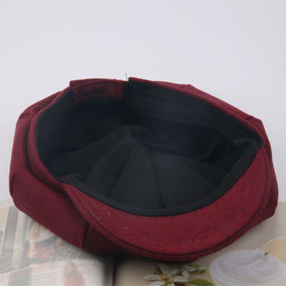 Jongenspet unisex effen kleur achthoekige pet met klep schilder baret hoed voor meisjes pet
