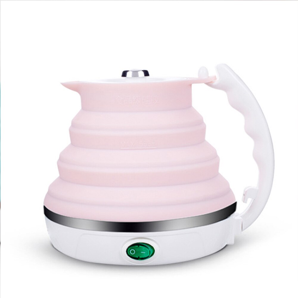 Bouilloire électrique colorée 600ML grande capacité bouilloire pliante Portable et pliable bouilloire électrique pour sortant et voyage