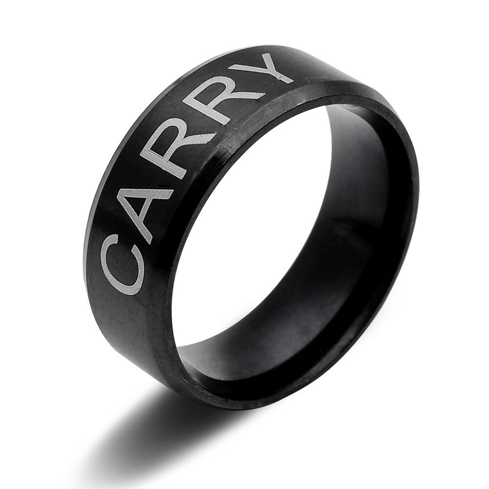 DOTA2-anillo de acero inoxidable para hombre, sortija metálica de posición de equipo, offroe CARRY GANK SOLO, para Fans, de joyería