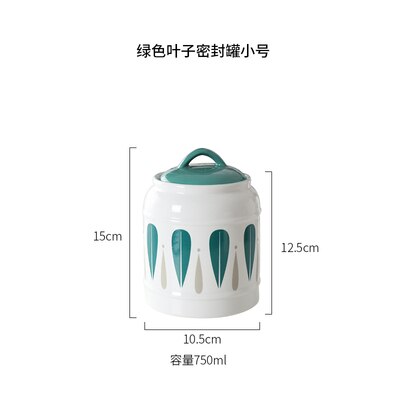 Japanischen stil Keramik Gläser, Haushalt Lebensmittel Lagerung Gläser, Versiegelt Gläser, Küche Kaffee Zucker Gläser, getreide Lagerung Tanks, Tee Gläser: Blue-750ml