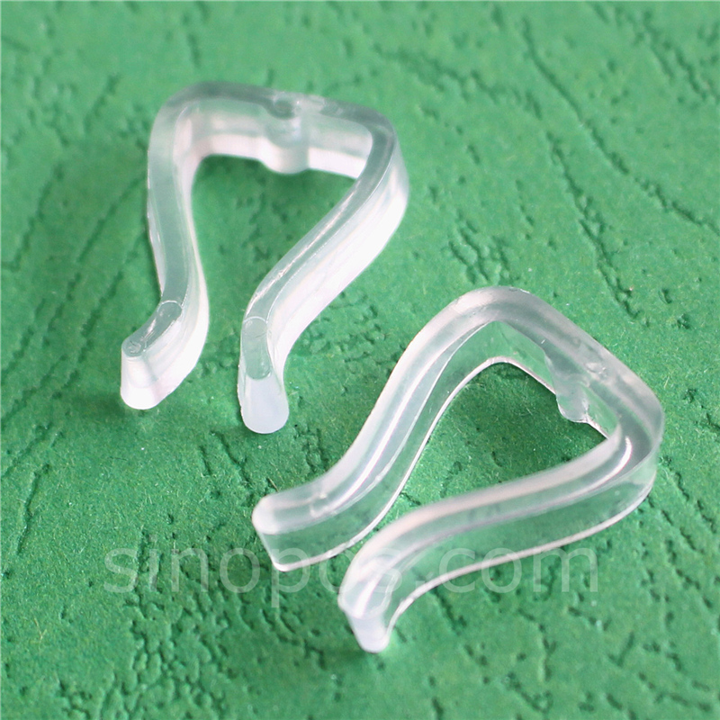 Klar plast byxklämma, tunga kläder handduk byxhängare bar strut clips klänning skjorta skor förpackning tröja säker gripper