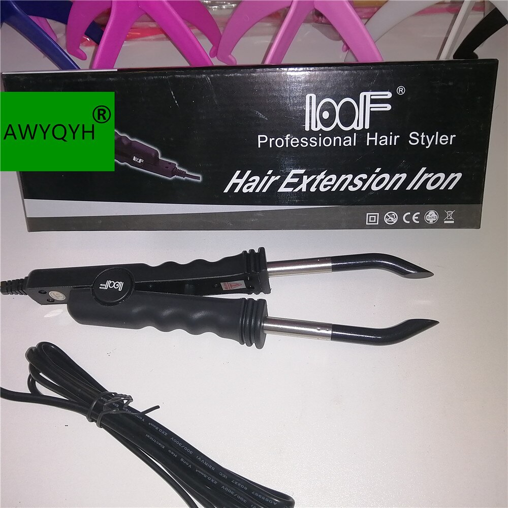 Loof hair extension iron keratin bonding fusion tools fusion heat connector tang