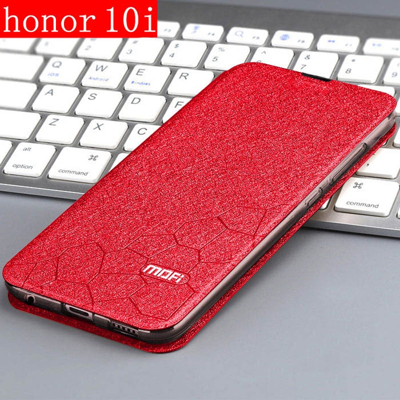 Case Voor Huawei Honor 10i Cover Flip Leather Book Pu Mofi Luxe Soft Silicon Capa Glitter Dunne Huawei HRY-LX1T Honor 10I Case