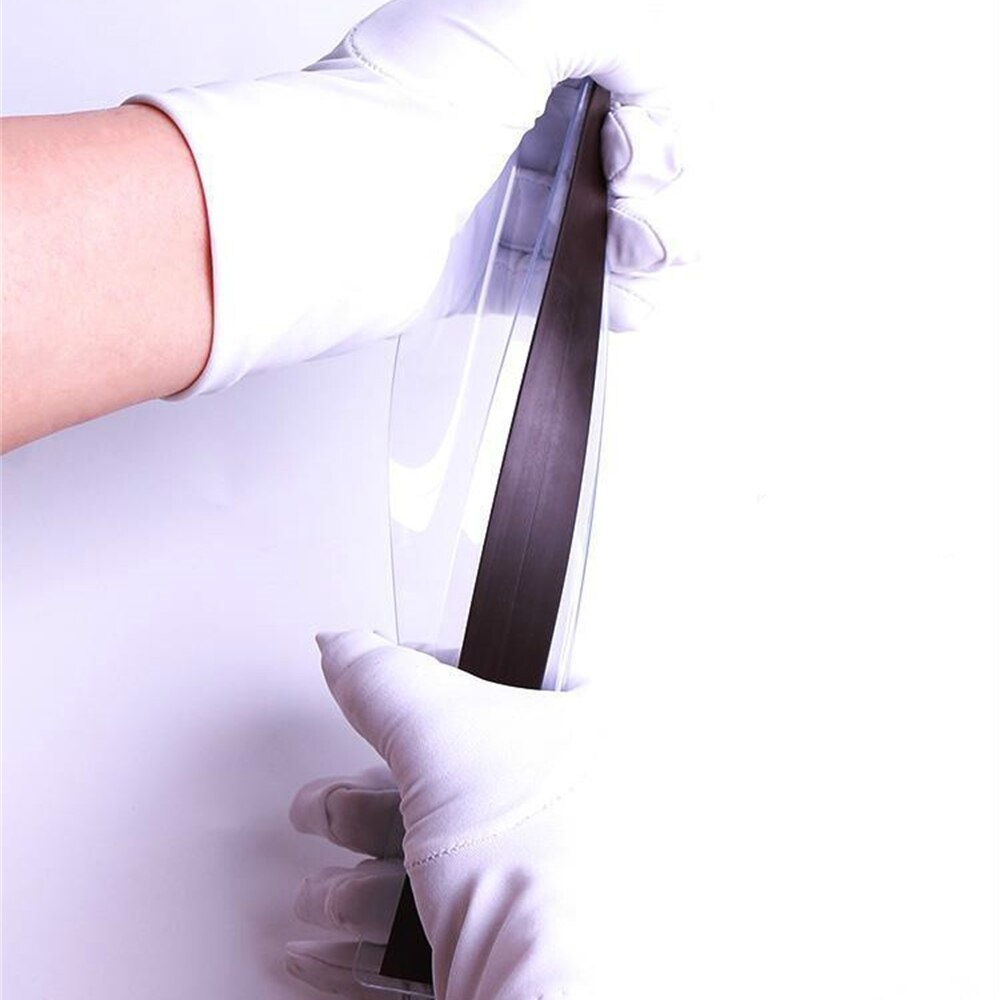 L-shape Commodities Separator Merchandise Guard Strip Supermarket Pvc Magnetic Clear Shelf Divider