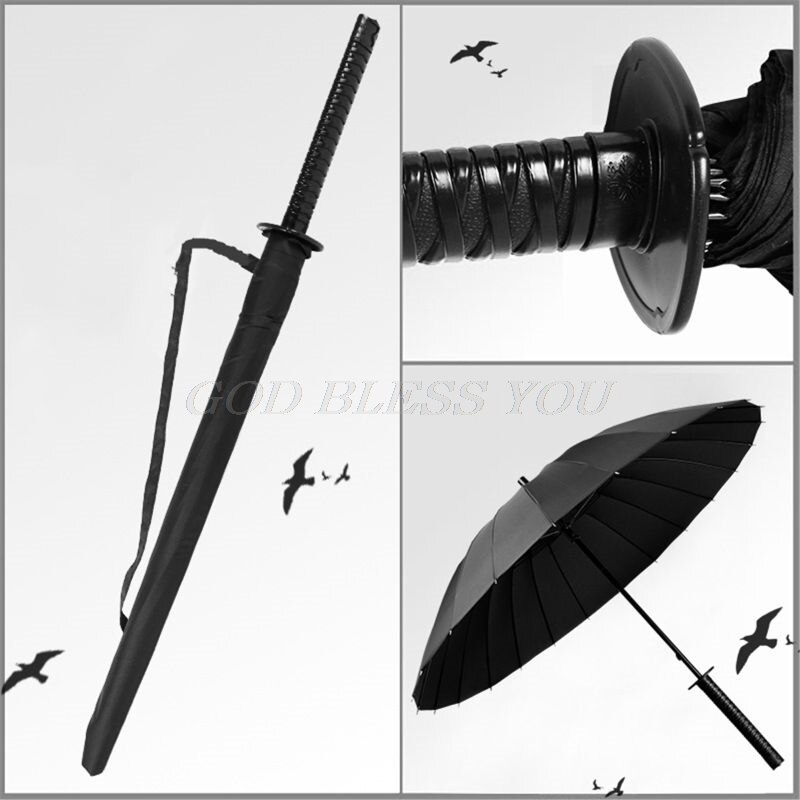 Paraguas con mango de espada samurái, Katana Ninja, larga, japonesa, ,
