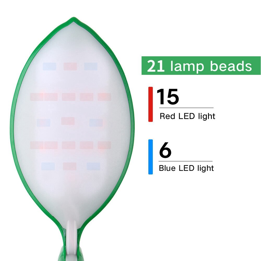 Grow Light 21LED Grow Light Flexible Plant Growth Clip Lamp for Indoor Greenhouse Plants Led Grow Light Plant Light