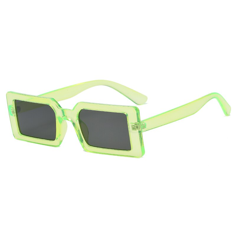 Small Frame Sunglasses UV400 Retro Trendy Glasses Women Men Travel Hiking Riding Eyewear Leopard Sun Glasses: Type B light green