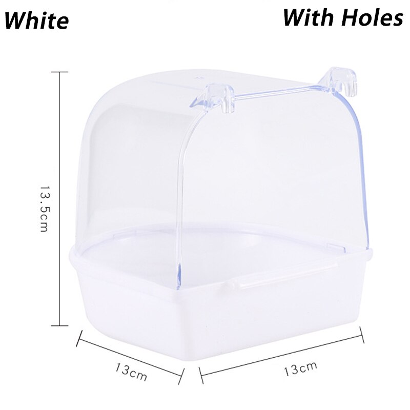 Cube de bain à oiseau suspendu, baignoire pour perroquet, boîte de douche, Cage, accessoire pour petit oiseau, canari, Budgerigar, Cockatiel, accessoires pour animaux de compagnie