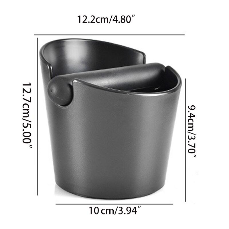 ABS Kaffee Knock Box Expresso Kunststoff Kaffee Knock Box mit Silikon Ring Boden