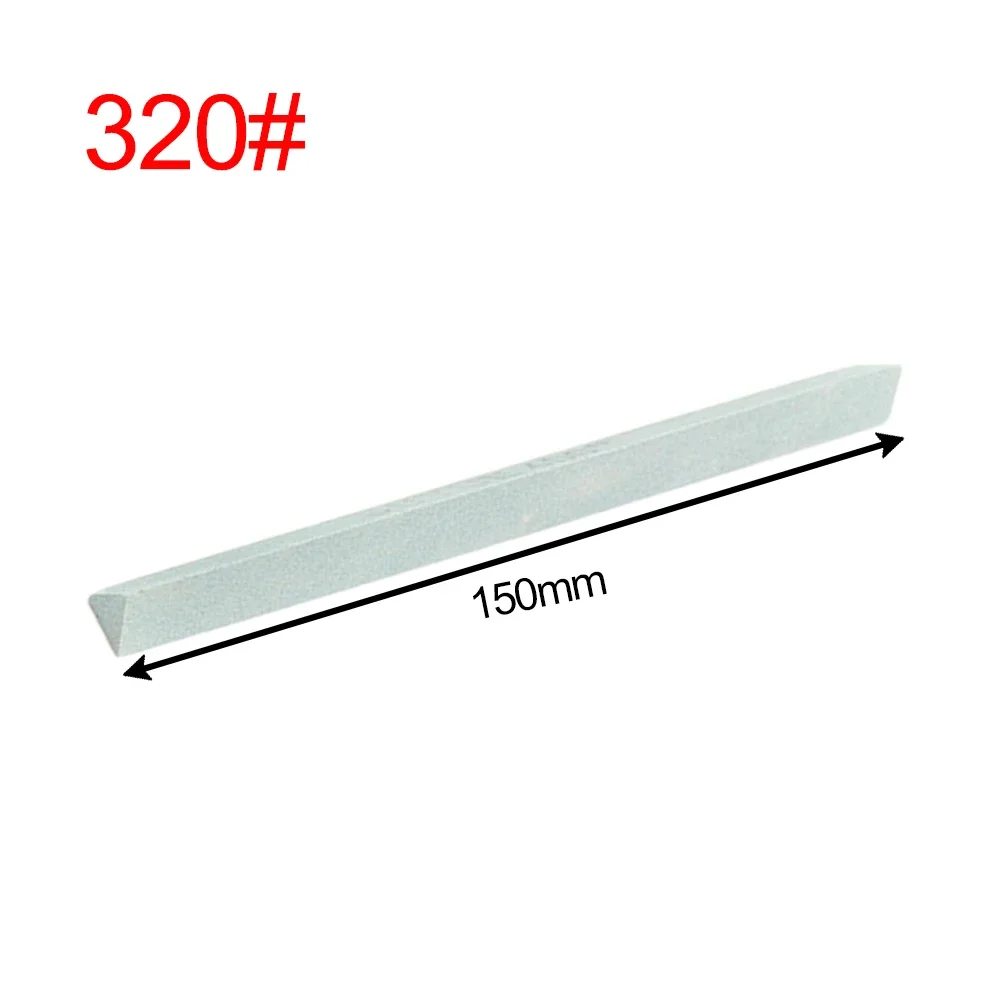 Jade-Schärfwerkzeug, grüner Siliziumkarbid-Sandstab, Siliziumkarbid-Sandstab, Schleifblock, rundes Dreieck, Körnung 240/320/400/600: WHITE