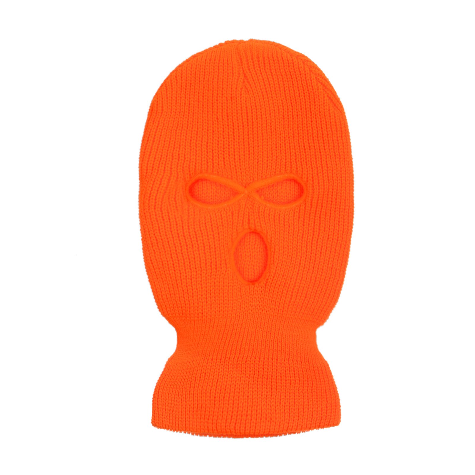Mascarilla de esquí de punto, pasamontañas de invierno, para deportes al aire libre, gorro de Pasamontañas de punto de 3 agujeros