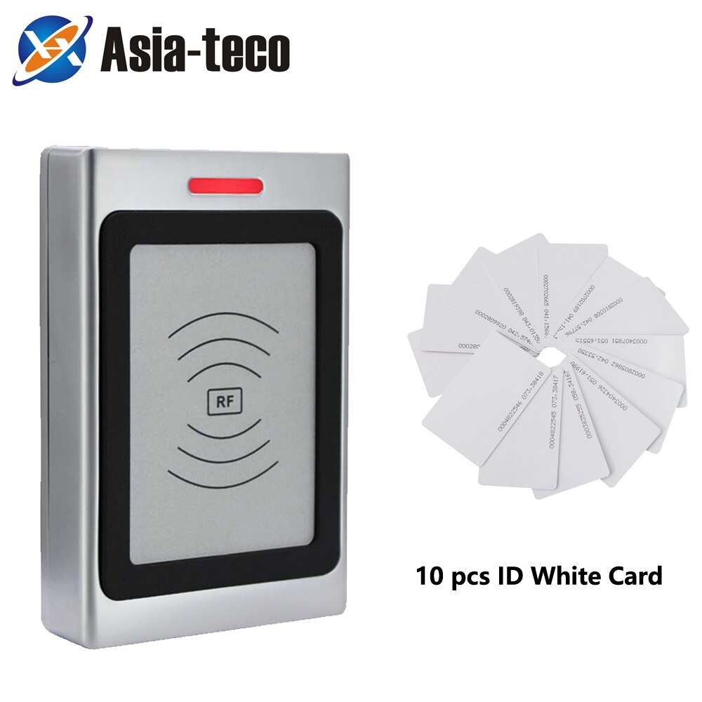 RFID Access Control Card Reader Machine 125Khz RFID Security Proximity Entry Door opener IP67 Waterproof 10000 user WG 26/34: AC and 10 ID cards