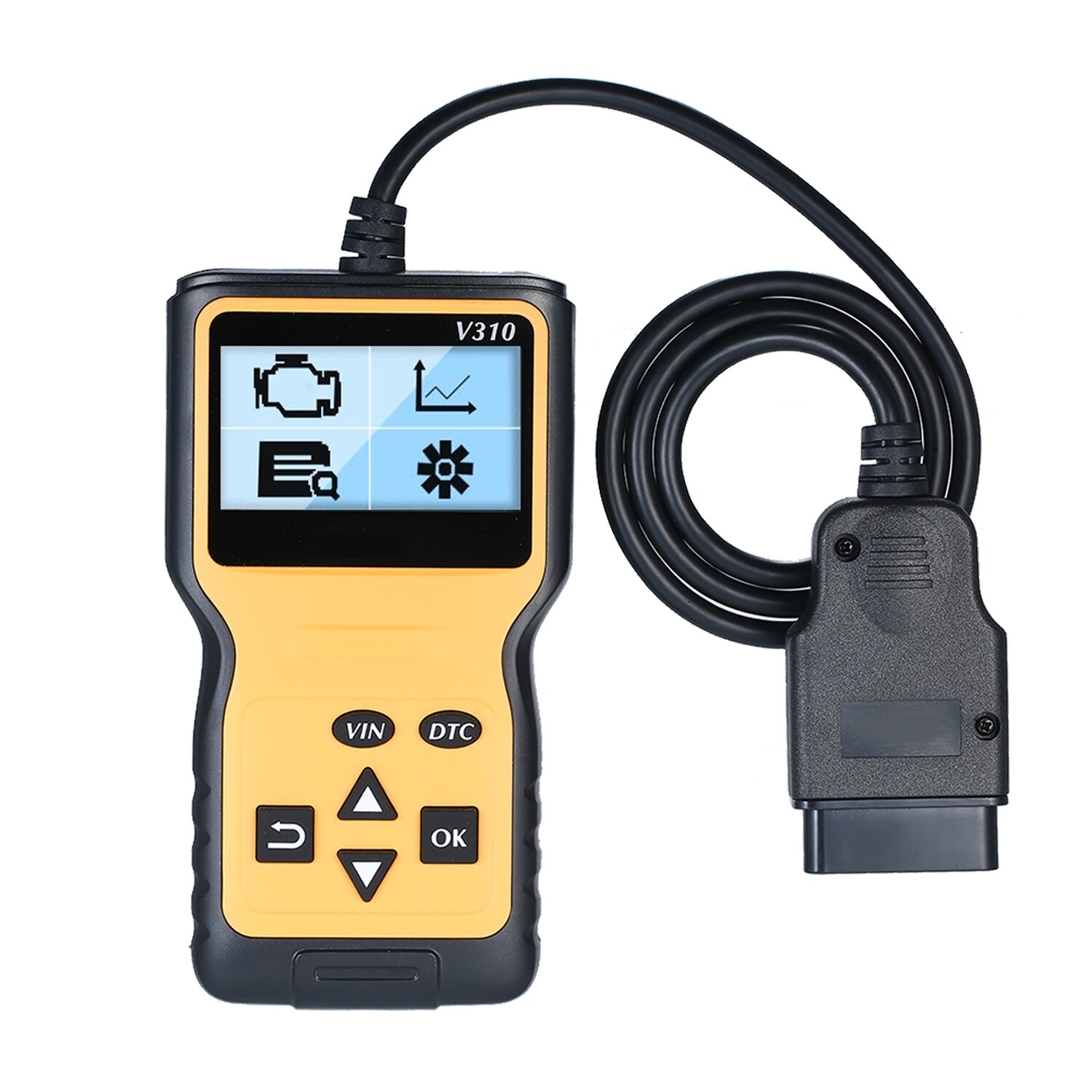Ob -d2 skanner obd-ii kodläsare bil bil bil kontroll motor ljus felanalysator bil kan fordon diagnostisk skanningsverktyg