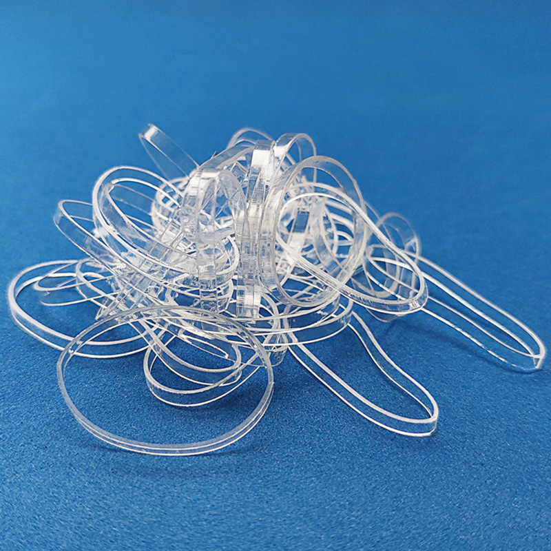 1000 Stks/partij Transparant Rubber Haar Touw Vrouwen Meisjes Haarband Siliconen Elastische Haar Houder Gom Ringen Haaraccessoires