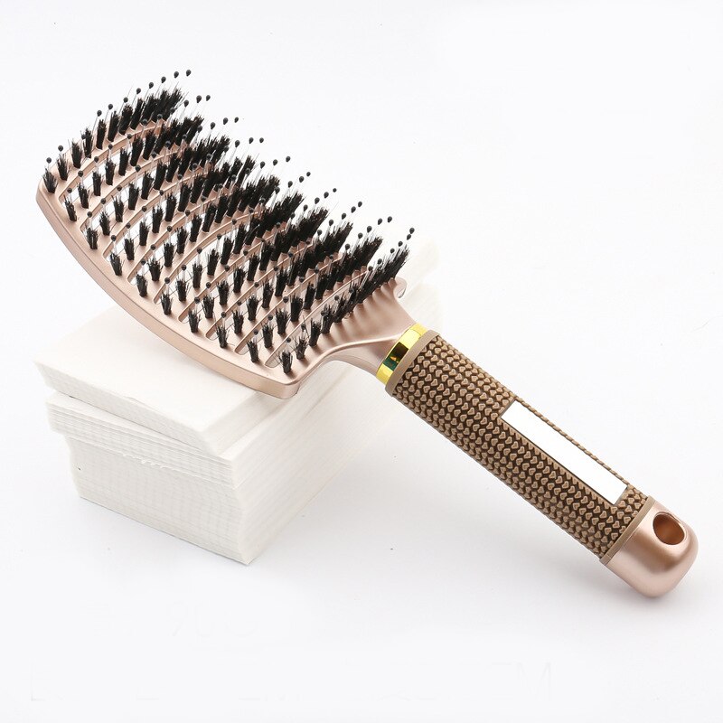 Hair Brush Magic Hair Comb Detangling Hair Brush Detangle Lice Massage Comb Women Tangle Hairdressing Salon: Golden