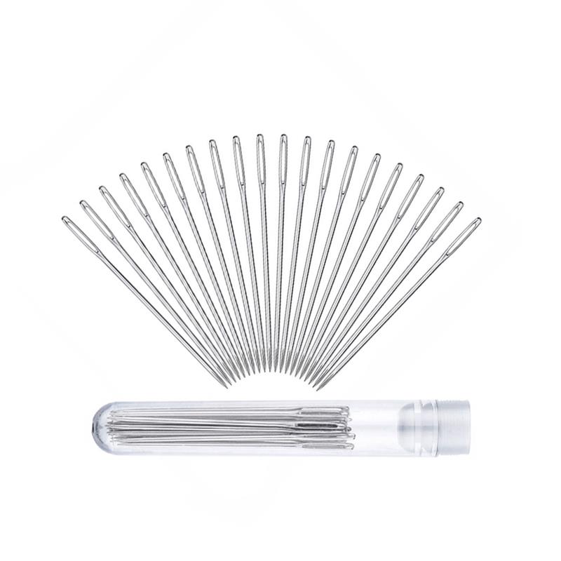 9 PCS Large Eye Blunt Sewing Needles Cross Stitch Knitting Needle Handmade Leather Embroidery Thread Needle Sewing Accessories: D Style-20pcs