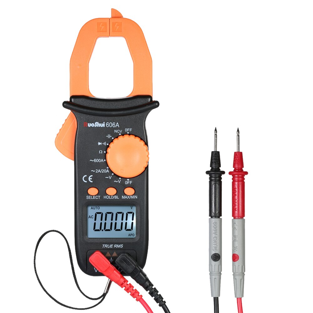 INFURIDER Wireless Bluetooth Current Clamp, YF-7200APP 6000 Counts Auto-varying Digital Voltmeter Ammeter Measures DC AC Volt Amp Ohm Clamp on Multimeter with Capacity, Temperature, Diode Tester