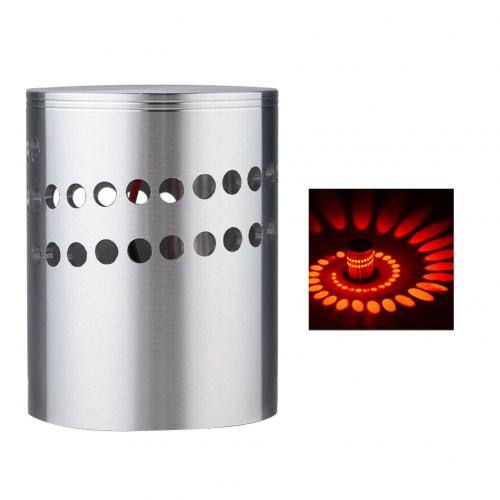 Plafonnier à effet spirale, multi-trous, rvb 265, 3W, AC 85/mur LED V, luminaire décoratif de plafond, couloir ou fête: Rouge