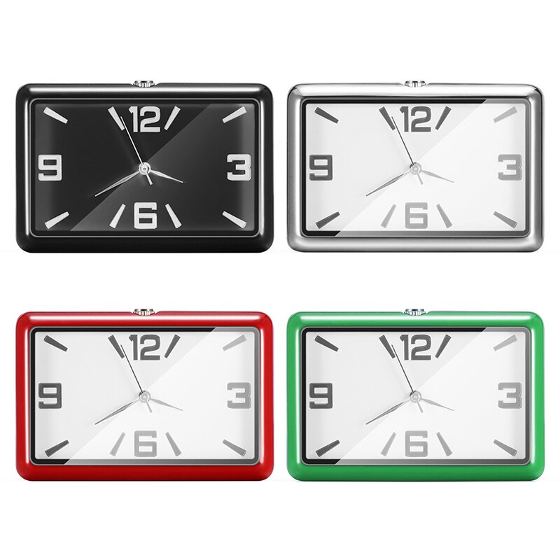 Car Clock Quartz Watch Auto Interior Stick-On Clock Dashboard Time Display Clock In Car Accessories Clocks For Car Gauges Clocks