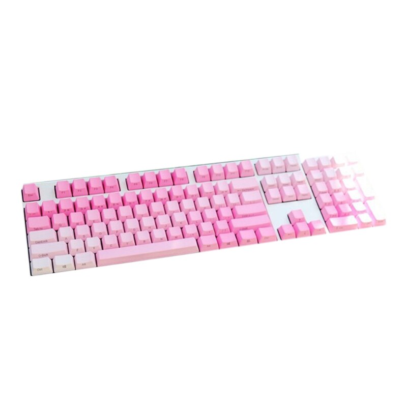 87/104/108 Keys OEM Profile Custom Side-Printed Keycaps PBT Backlit Gradient Keycaps for MX Cherry Mechanical Keyboard: 108PK