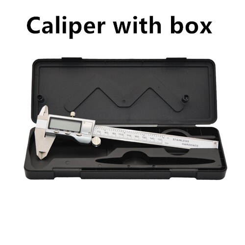 6-Inch Electronic Caliper Metal 150mm Stainless Steel Electronic Digital Vernier Caliper Micrometer Measuring Gauge Micrometer: Caliper with box