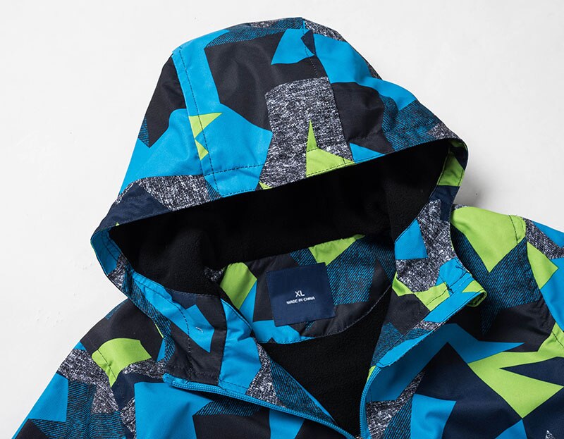 herbst Winter Jungen Windjacke Jacken Polar- Vlies Mäntel freundlicher Oberbekleidung Sport hoodie Kleidung Doppel-Deck Wasserdichte Jacke