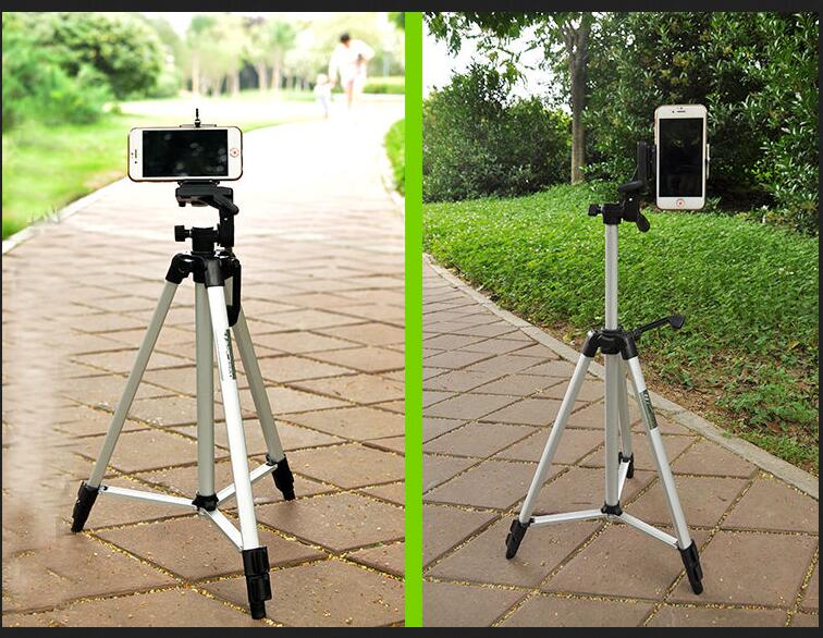 Draagbare camera DV Statief Weifeng WT-330A + Telefoon Clip Kit voor Video Camcorder Verrekijker