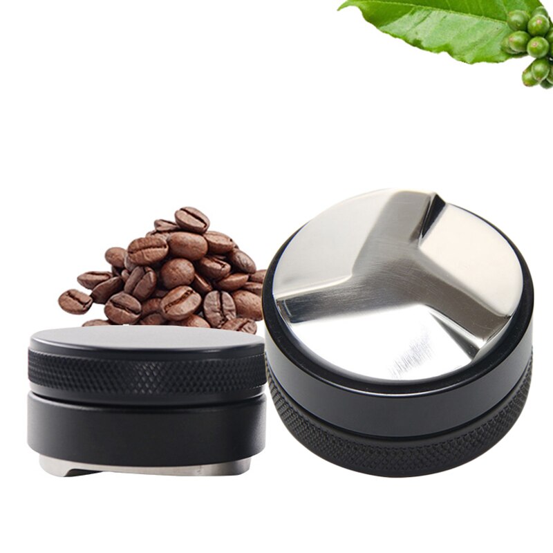 Black Adjustable Smart Coffee Tamper Stainless Steel Three Angled Slope Home Garden Supplies