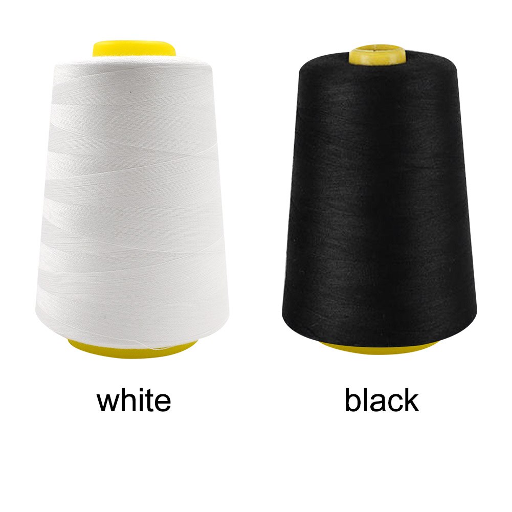 Hilo de coser resistente al desgaste sólido para máquinas de mano DIY artesanía hecha a mano tejer ropa de hogar poliéster punto de cruz 3000 yardas