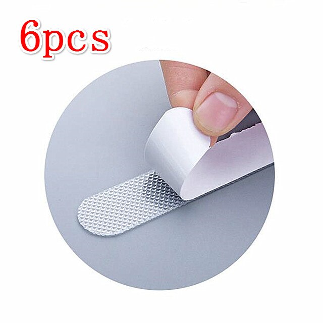 Bathroom Anti-Slip Shower Stickers Practical Transparent Bath Non Slip Safety Strips Mat For Bathtubs Showers Stairs Floor: B 6pcs 20cmx2cm
