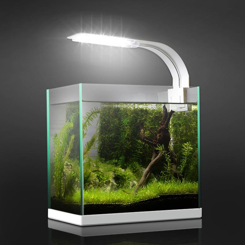 5w/10w/15w ledede super slanke akvarium lysbelysningsplanter vokser lys akvatiske plantebelysning vandtæt clip-on lampe til akvarium