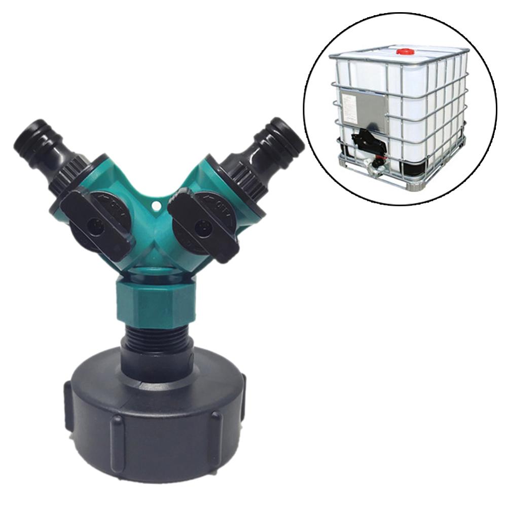 Thread IBC Tank Adapter Tap Connector Replacement Valve Fitting IBC Ton Barrel Joints Water Pipe Small nozzle For Home Garden Wa: Brown