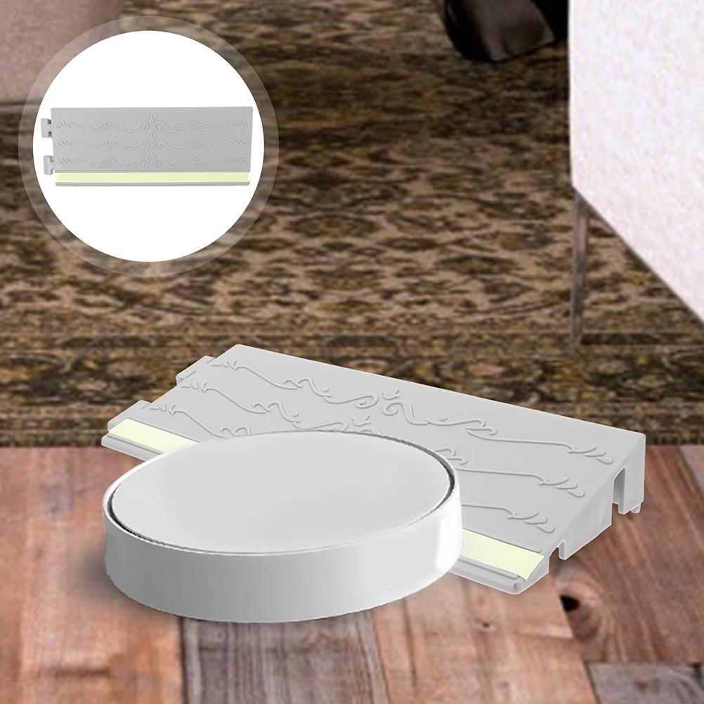 25X4.5 Zwart Fluorescerend Plastic Oprit Vegen Robot Klimmat Thuis Deur Hellingen Anti Slip Eenvoudige Installatie Entry