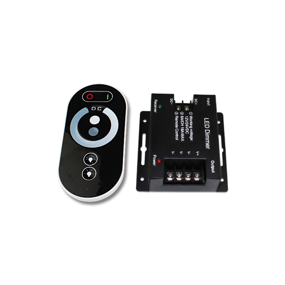 LED Dimmer Fernbedienung 12V/24V, 30A, 360W – PWM-Regler Im Metallgehäuse Für Einfarbige LED-Streifen