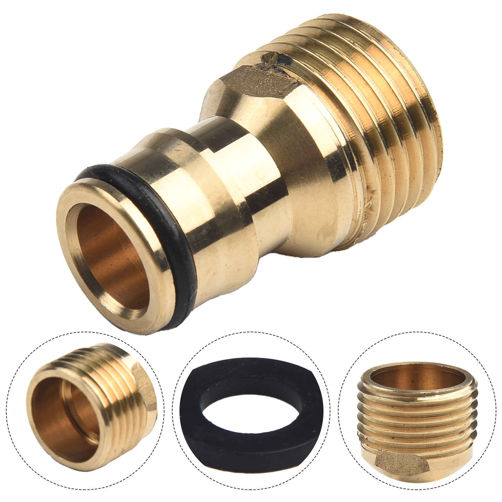 Praktische vervanging Kraanconnector van superieure 1 X Kraanconnector Kleur: Gouden voor 3/4" kraan aangesloten voor lang gebruik