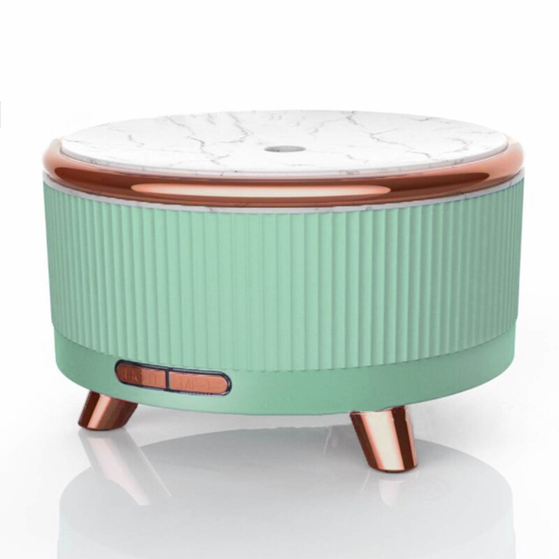 Electric Essential Oil Aroma Diffuser Ultrasonic Air Humidifier Aromatherapy Diffusers with LED Night Lamp For Home Office 500ML: Light Green / US