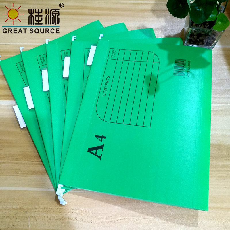 A4 Suspension Files Tabbed Foolscap Office Files 240X310mm (9.45"*12.21") (10PCS): Green