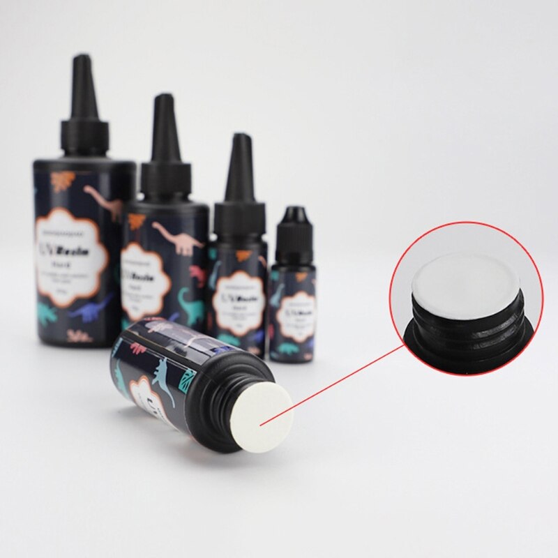 Hard UV Resin Glue Crystal Clear Ultraviolet Curing Epoxy Resin UV Glue Solar Cure Sunlight Activated DIY Jewelry Making Tools