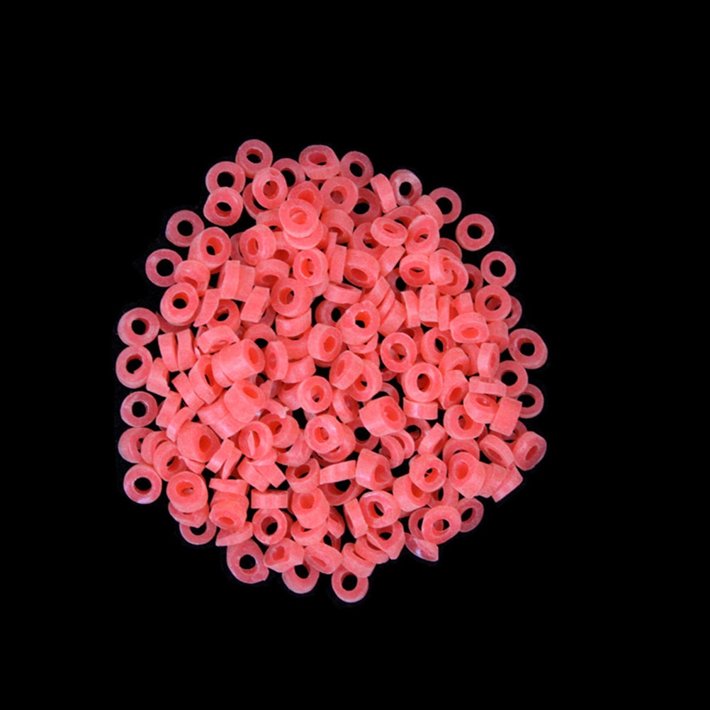 2500 Pcs = 10 Zakken Bloodworm Aas Granulator Aas Vissen Accessoires Vis Visgerei Rubber Bands Voor Vissen Kleur Willekeurig