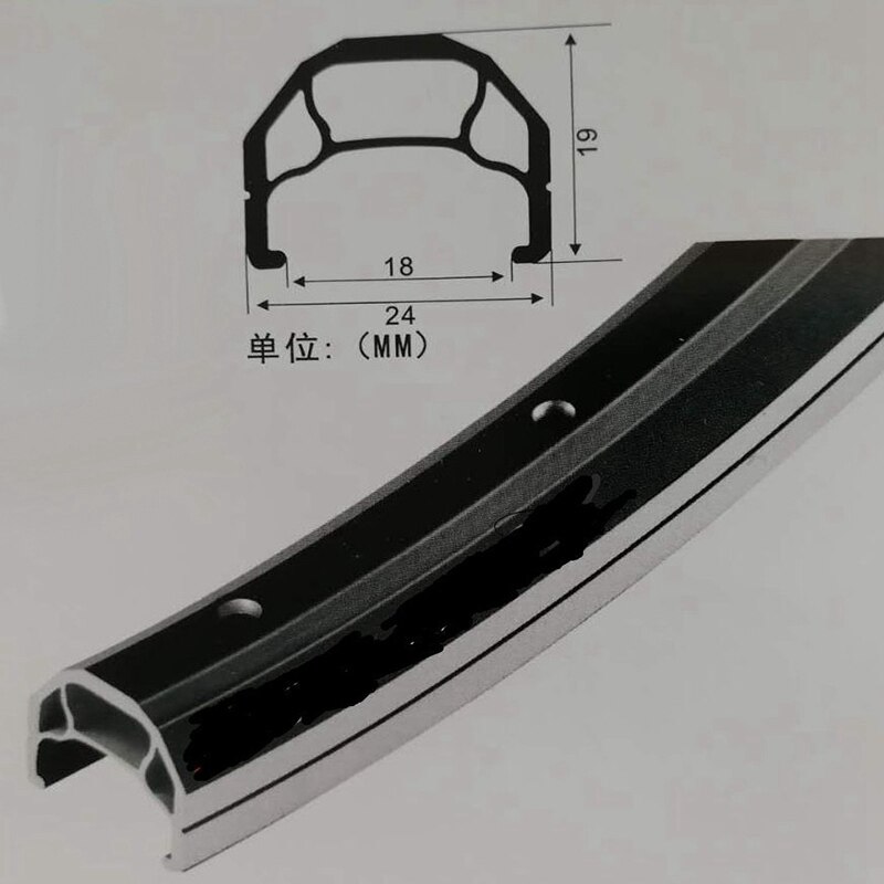 Pasak-llanta de bicicleta de montaña, llanta con freno en V, 32h, válvula Schrader de doble capa AL6061, 29, 27,5, 26 pulgadas, CNC Edge, freno de zapata