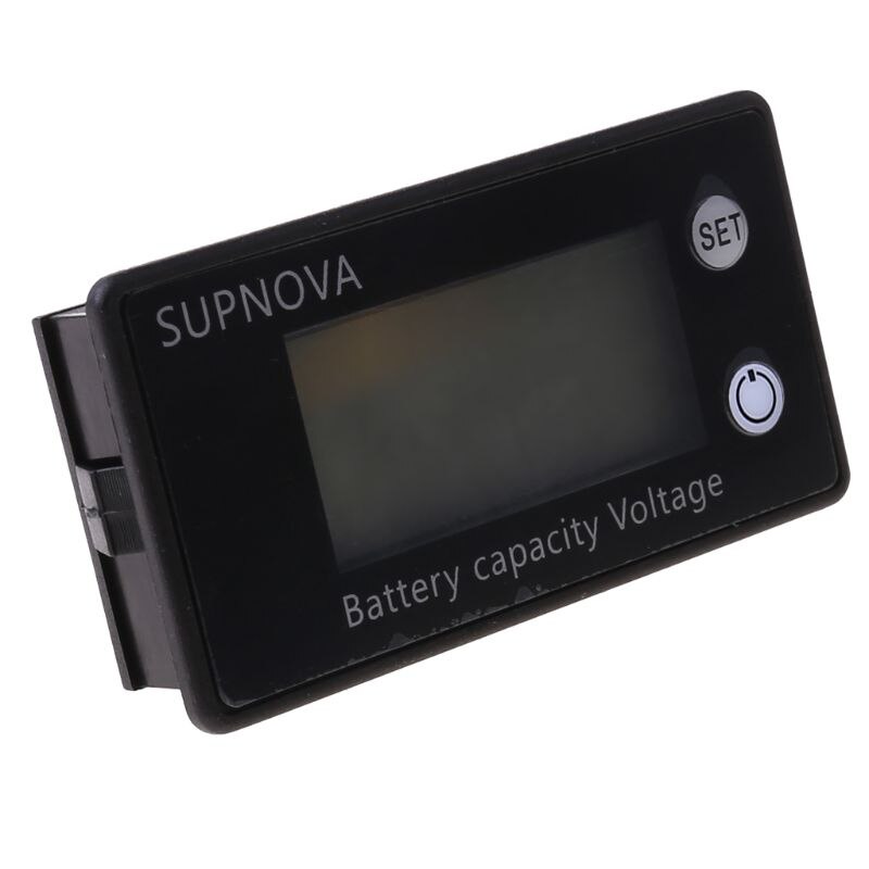 Linkstyle Voltmètre Batterie 0-120V Numérique Avec Alarme Basse Tension Et Interrupteur Tactile
