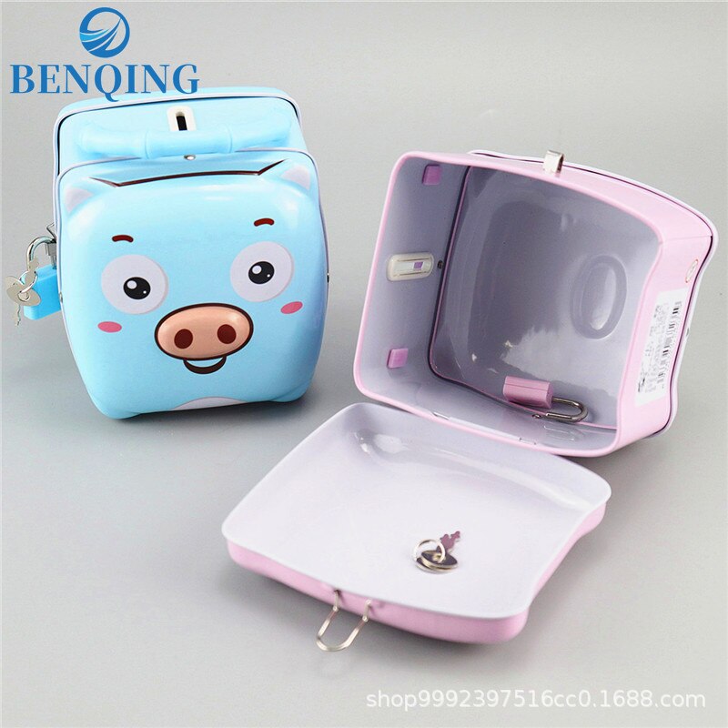 BENQING Handicrafts Display Piggy Bank Cartoon Piggy Bank Toy Children's Change Box For Kids WR146