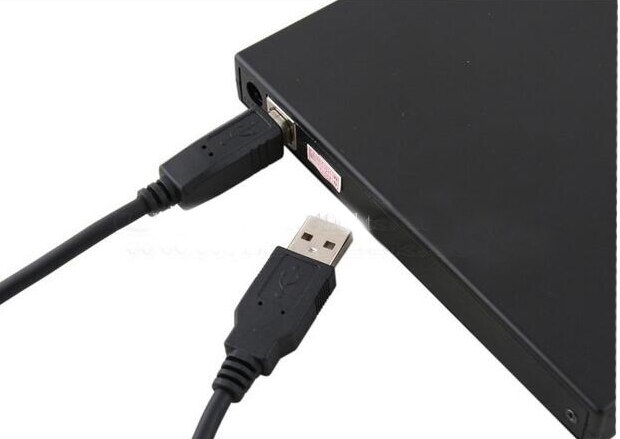 Portable USB External DVD RW Burner Optical Drive For Asus HP ACER DELL Desktop Laptop External Win XP/7/8/10 Netbook Black