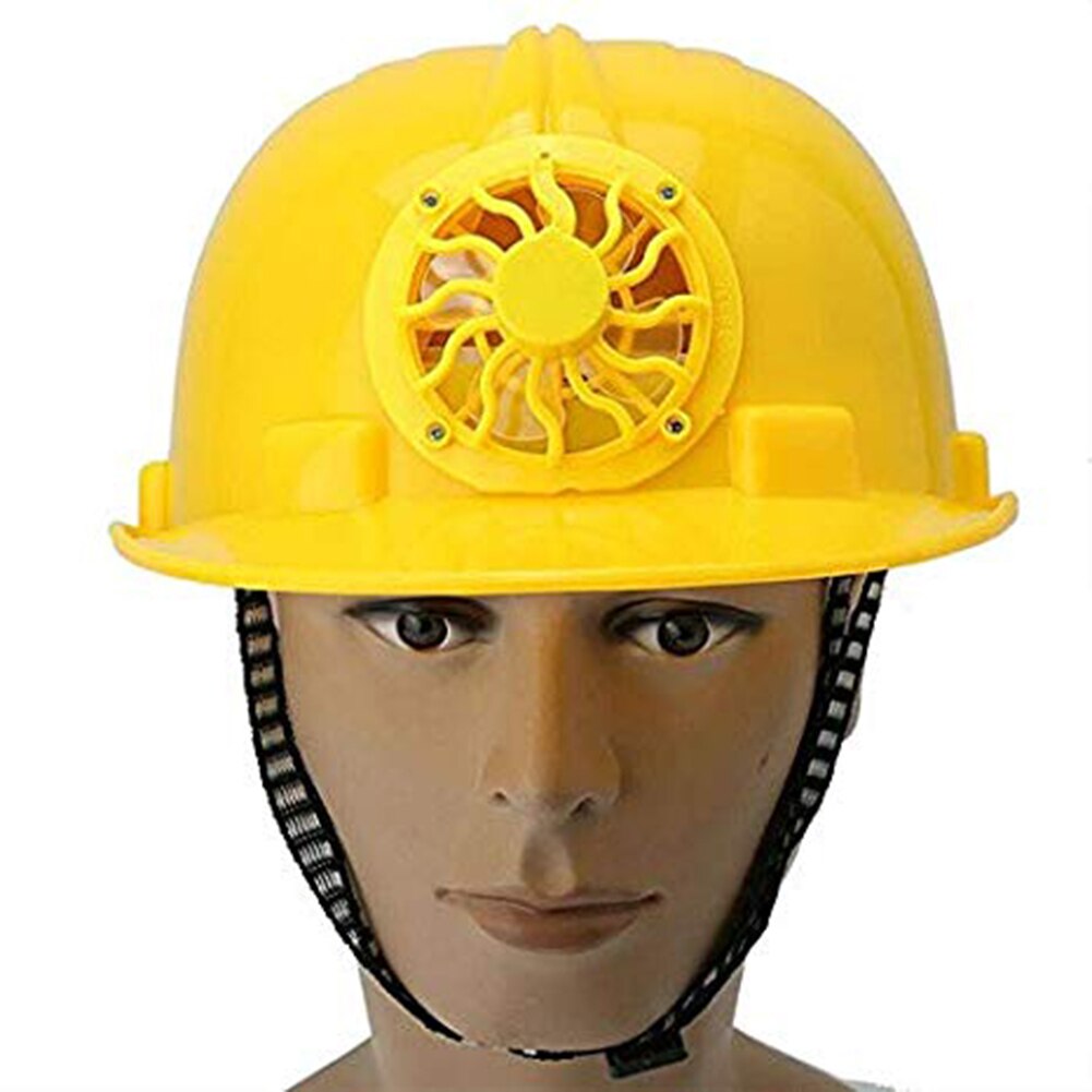 Workplace Sunscreen Outdoor Safety With Cooling Fan Solar Power Adjust... – Grandado